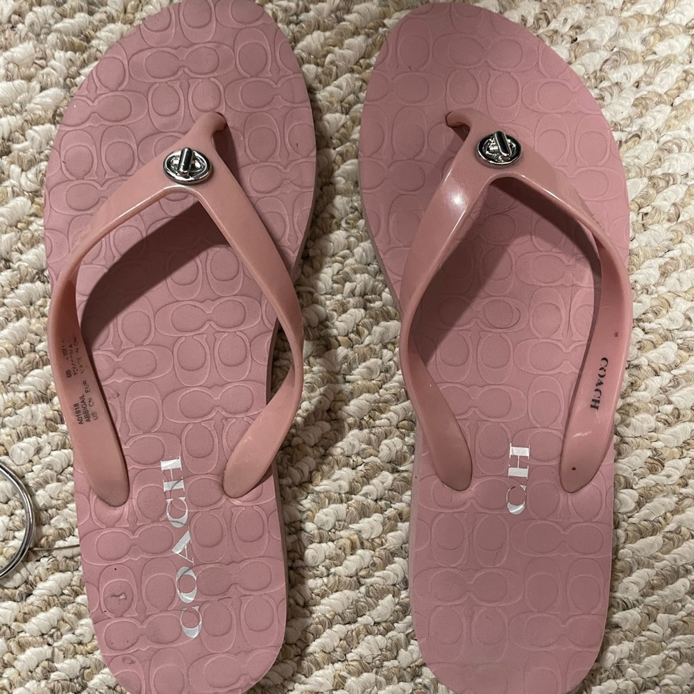 Coach flip flops